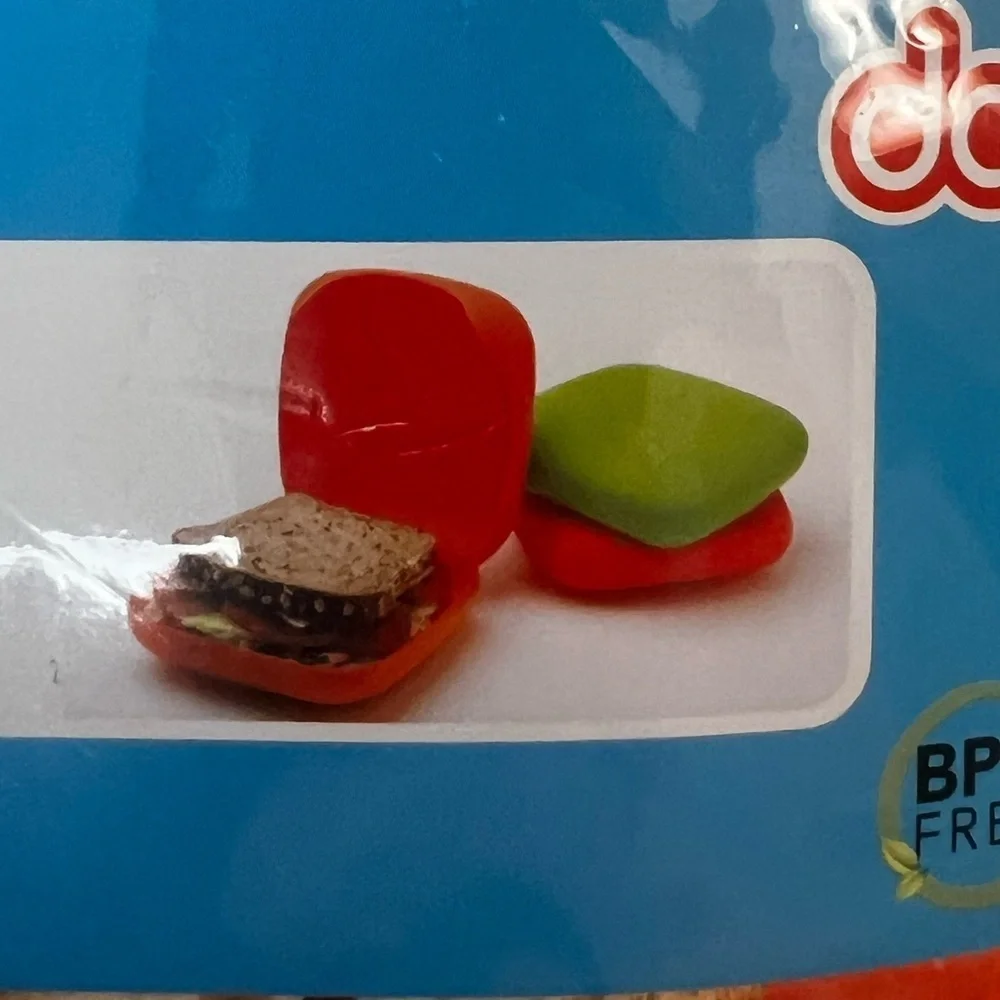 DCI Orange Silicone Reusable Sandwich Box